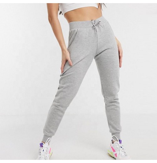 Autumn High Quality Drawstrings Elastic Waist Sport Sweat Pants Fitness Cotton Custom Women's Pants & Trousers