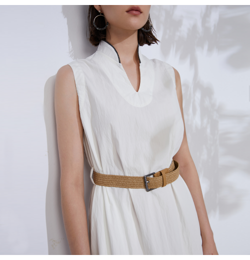 Luxury Women's Clothing Wholesale Summer Clothes for Women Elegant Cotton Dress lady Garment Supplier Shenzhen